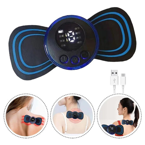 6204 Portable Usb Neck Massager Electric Neck Massager Automatic Massage Enhancer Mini Cervical Massager Ems Lymphatic Drainage Massage With Cable  KazKart