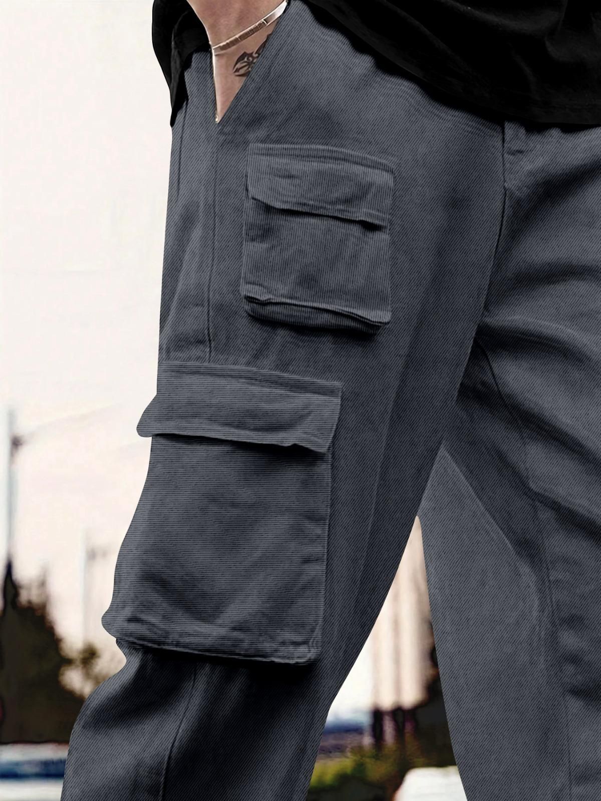 UrbanFlex Men Relaxed-Fit Cargo Pants - Comfortable and Stylish Casual Wear for Everyday Use