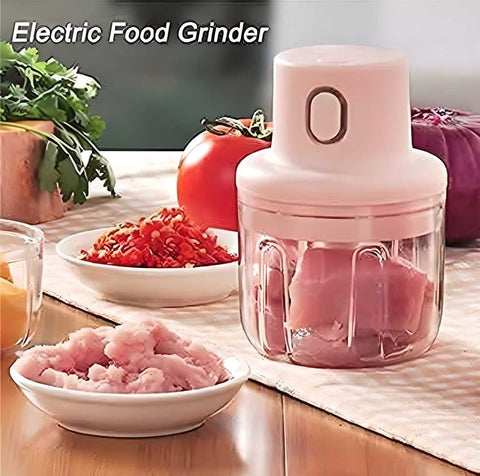 Food Chopper with USB Cable – Portable, Easy to Clean, Sharp Tools for Efficient Chopping