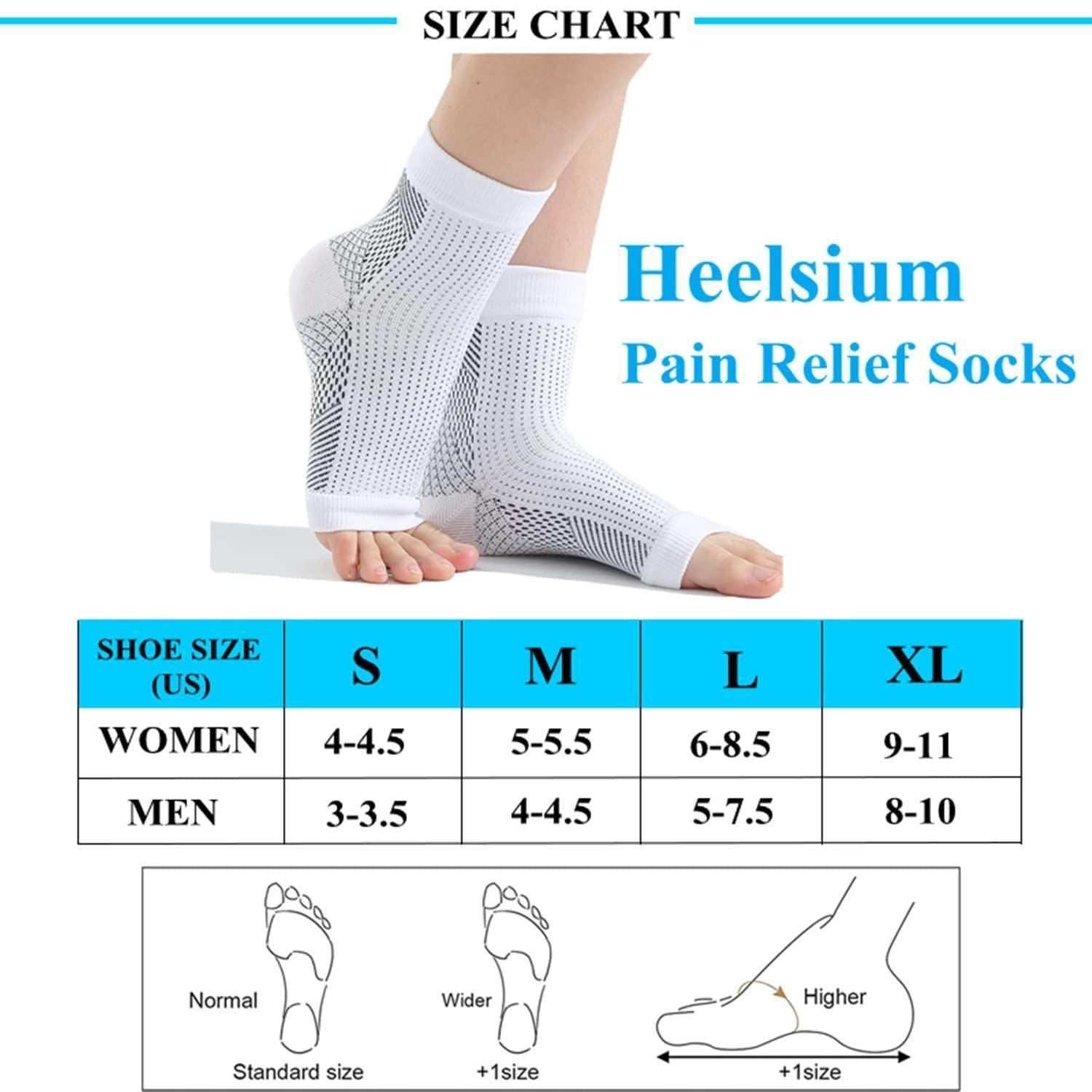 ComfortEase Neuropathy Socks for Women and Men - Relief for Swollen Feet and Ankles