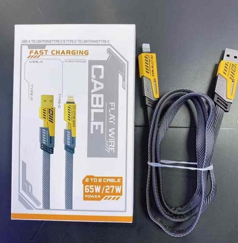 4 In 1 Charging Cable 65w Cable (1 Pc  1 Mtr.)  KazKart