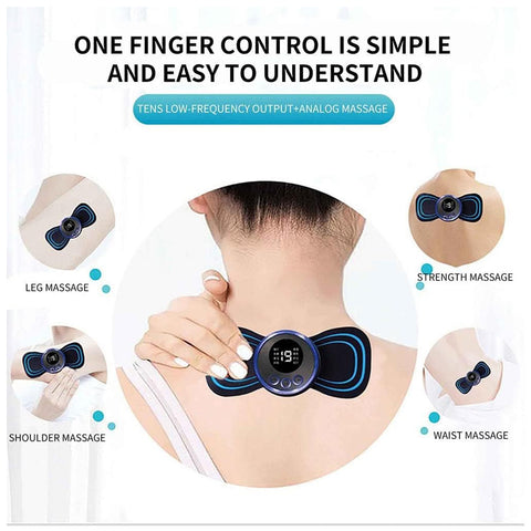 6204 Portable Usb Neck Massager Electric Neck Massager Automatic Massage Enhancer Mini Cervical Massager Ems Lymphatic Drainage Massage With Cable  KazKart