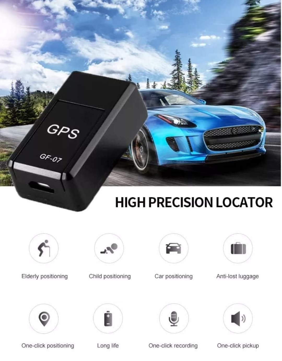 TrackPro Car GPS Tracker with Voice Recording – Real-Time GPS Tracking & Sound Monitoring