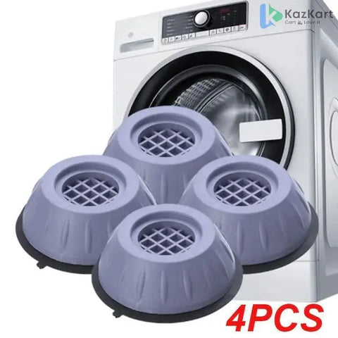 Multipurpose Anti-Vibration Pads with Suction Cup for Washing Machine, Fridge, AC  KazKart