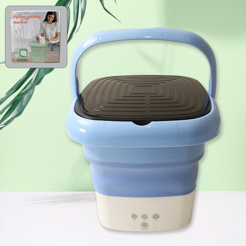 12897 Folding Washing Machine Mini Portable Washing Machine Deep Cleaning Mini Foldable Washing Machine Suitable For Socks Underwear Baby Clothes  Other (1 Pc)  KazKart