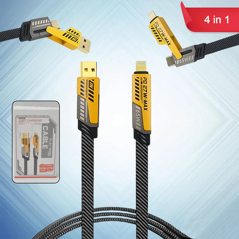 4 In 1 Charging Cable 65w Cable (1 Pc  1 Mtr.)  KazKart