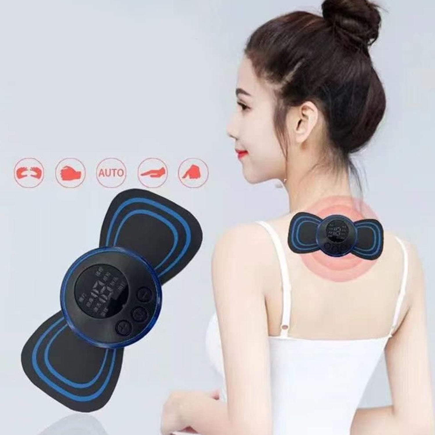 6204 Portable Usb Neck Massager Electric Neck Massager Automatic Massage Enhancer Mini Cervical Massager Ems Lymphatic Drainage Massage With Cable  KazKart